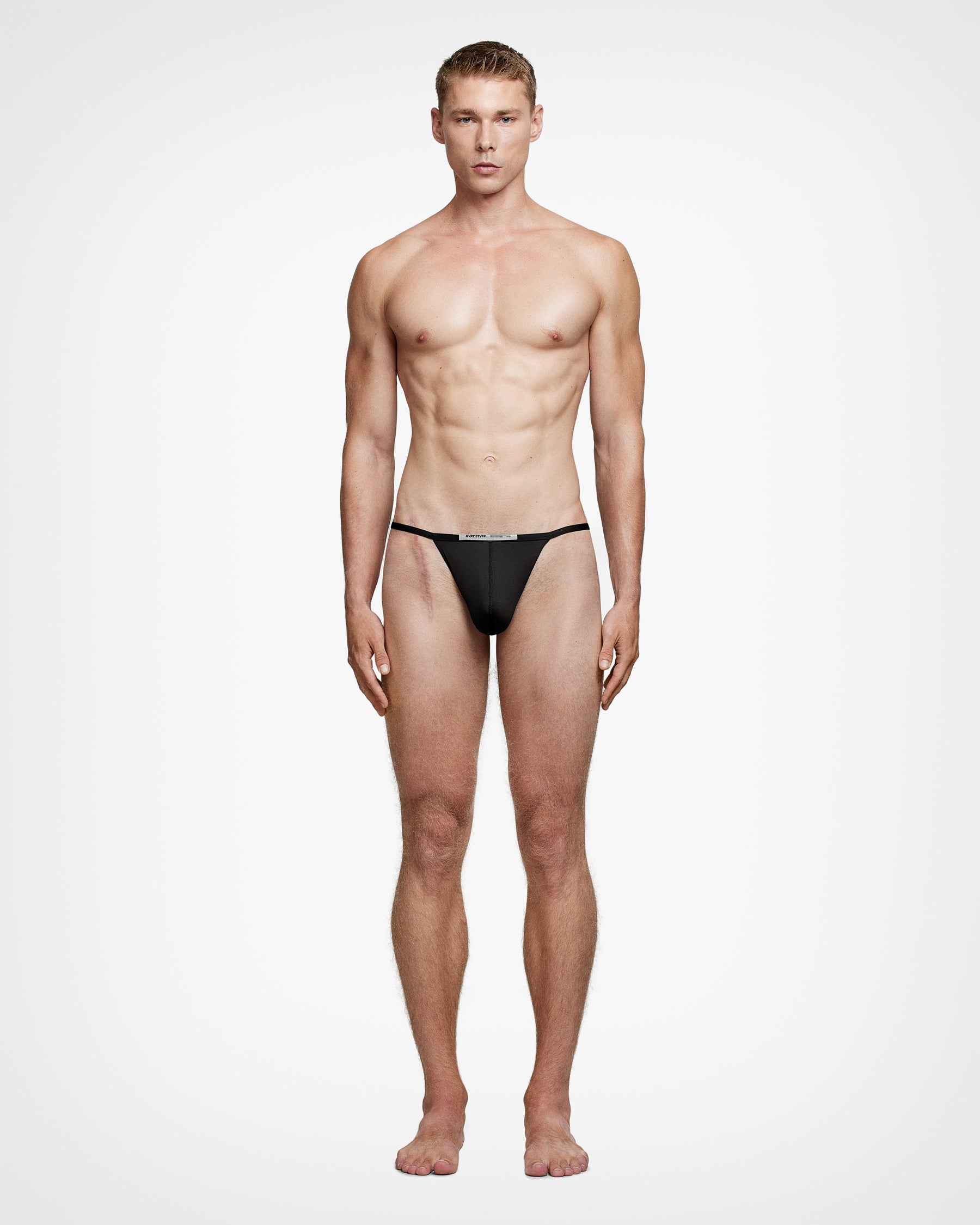 2 Pack Black Micro Thong