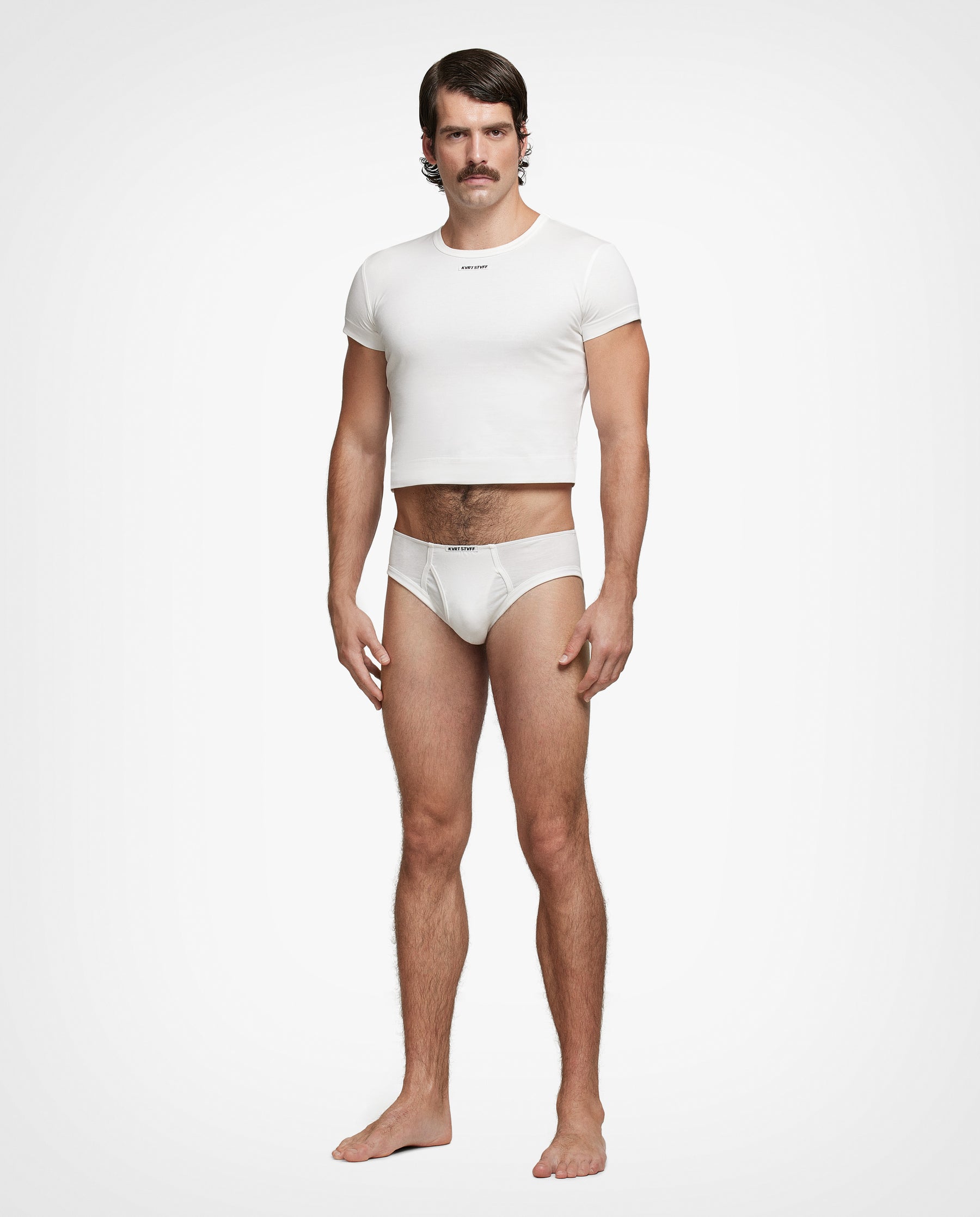 2 Pack Off-White Unfinished Classic Brief
