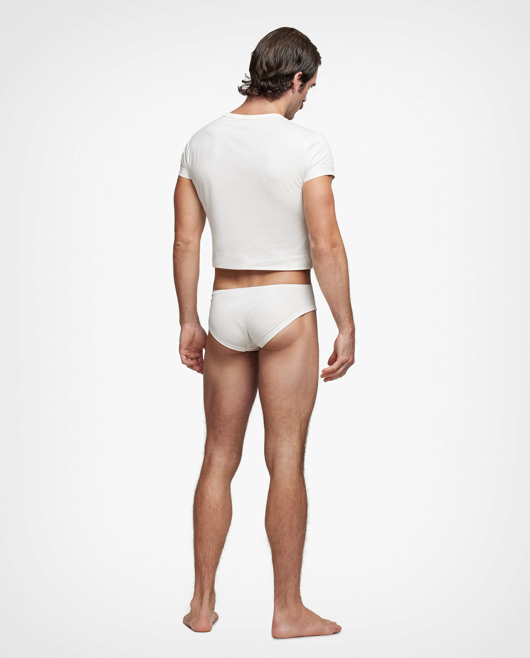 2 Pack Off-White Unfinished Classic Brief