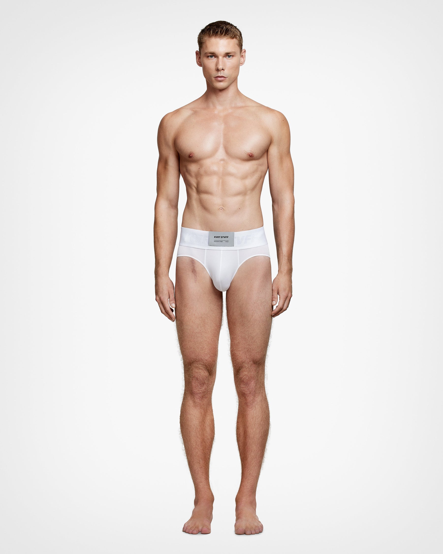 2 Pack White Macro Brief