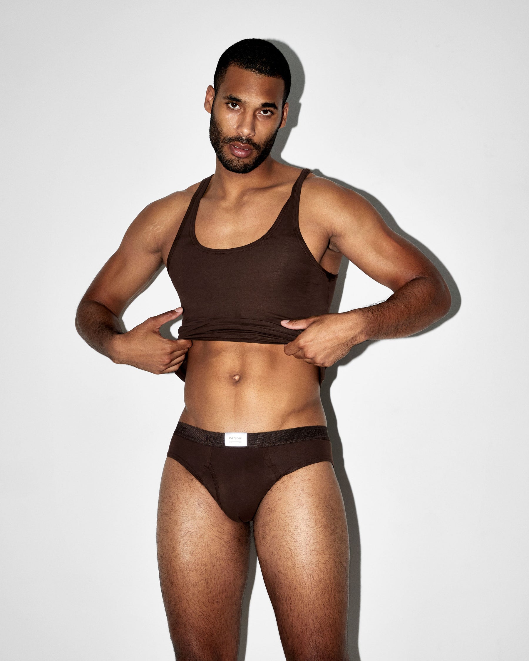 2 Pack Cocoa KVRT Cotton Tank Top