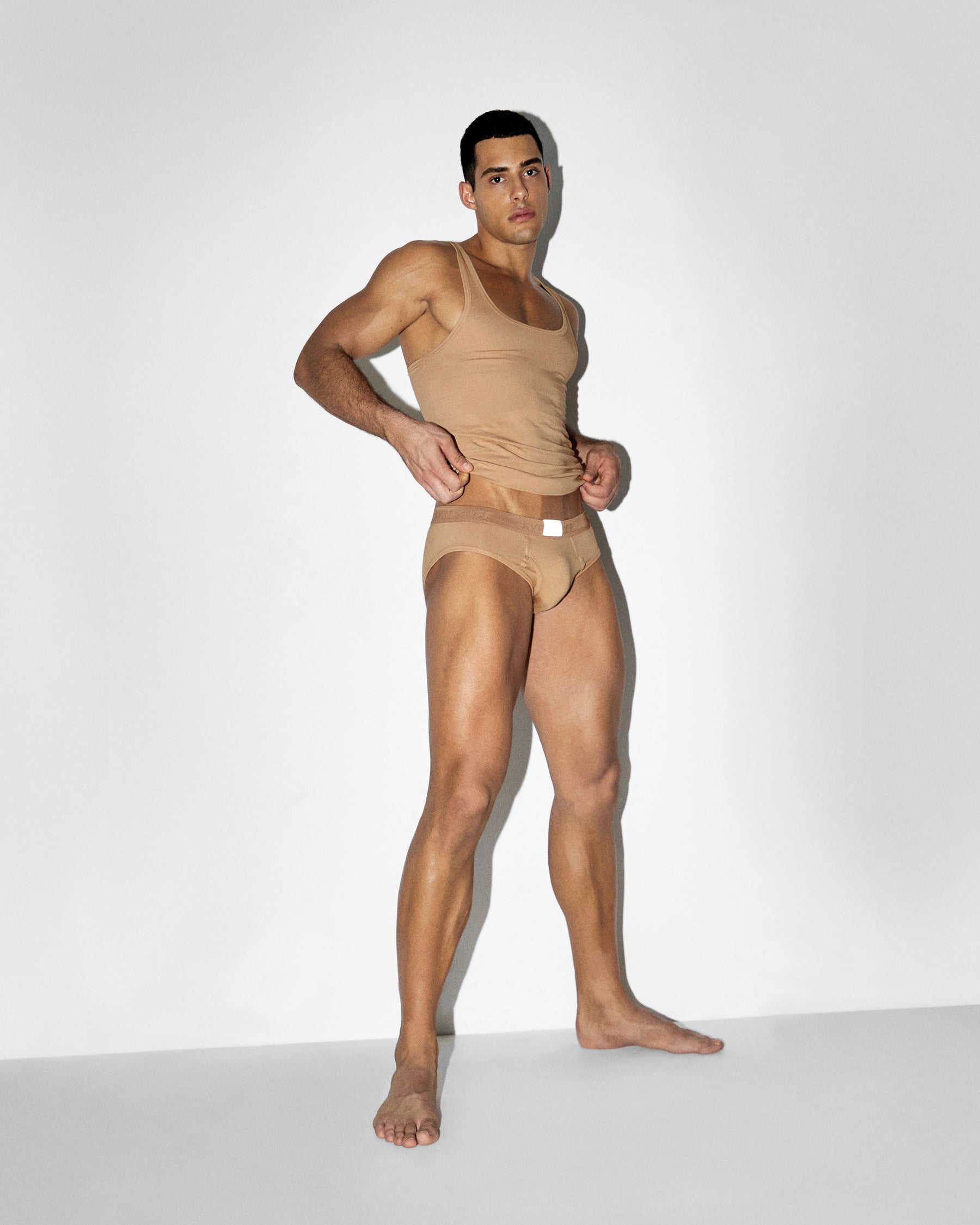 2 Pack Latte KVRT Cotton Tank Top