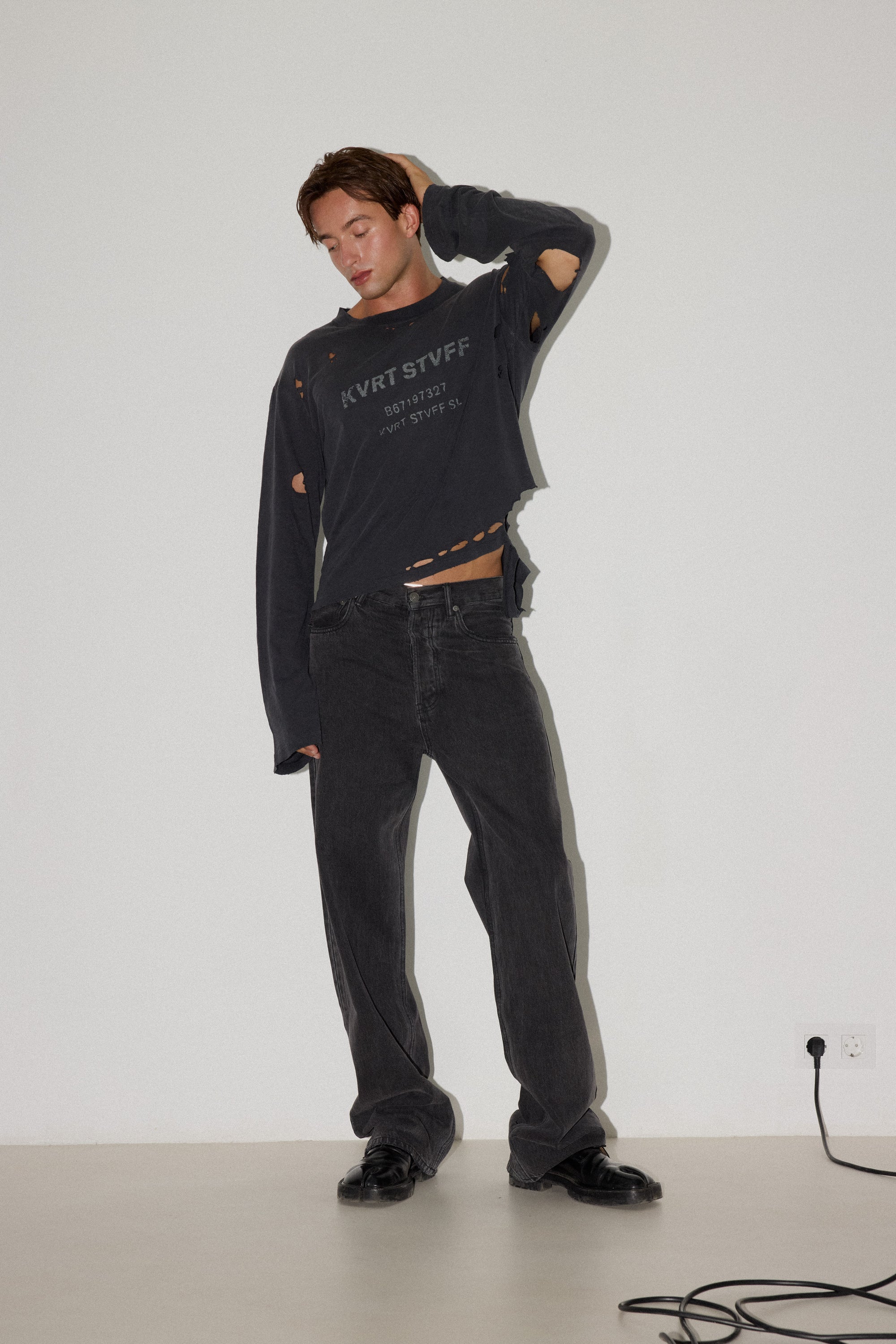 Black Mechanic Long Sleeve T-Shirt