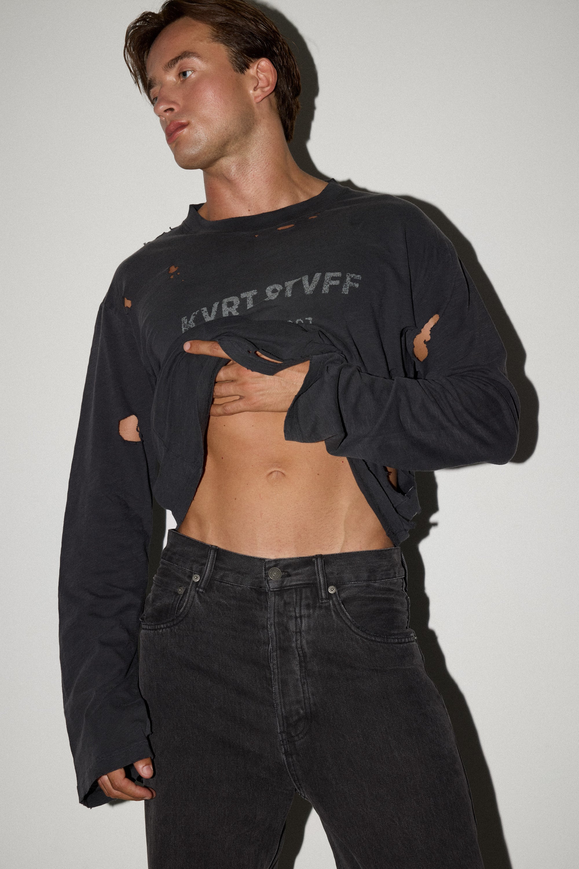 Black Mechanic Long Sleeve T-Shirt