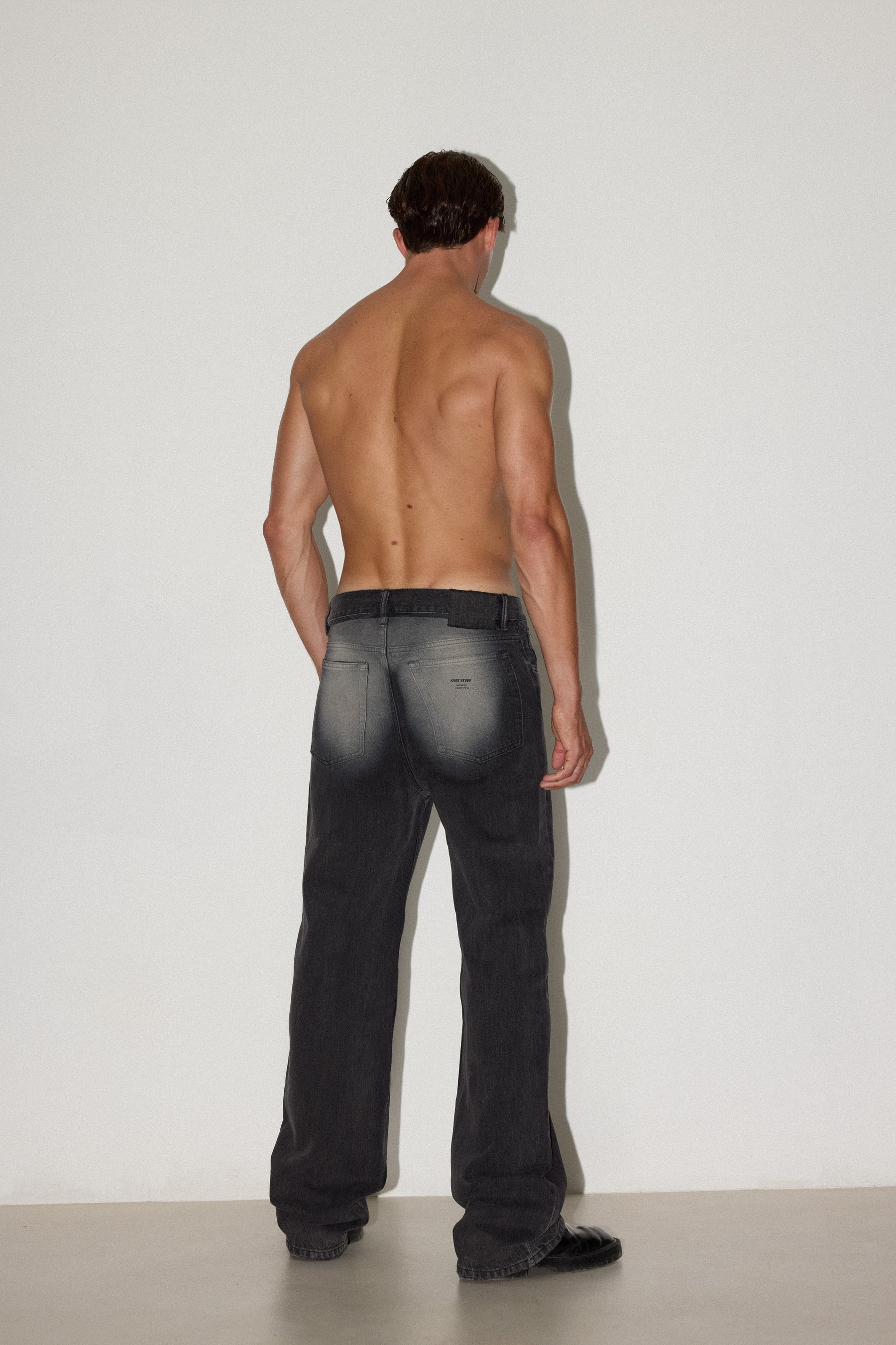Black Toner Loose Jeans