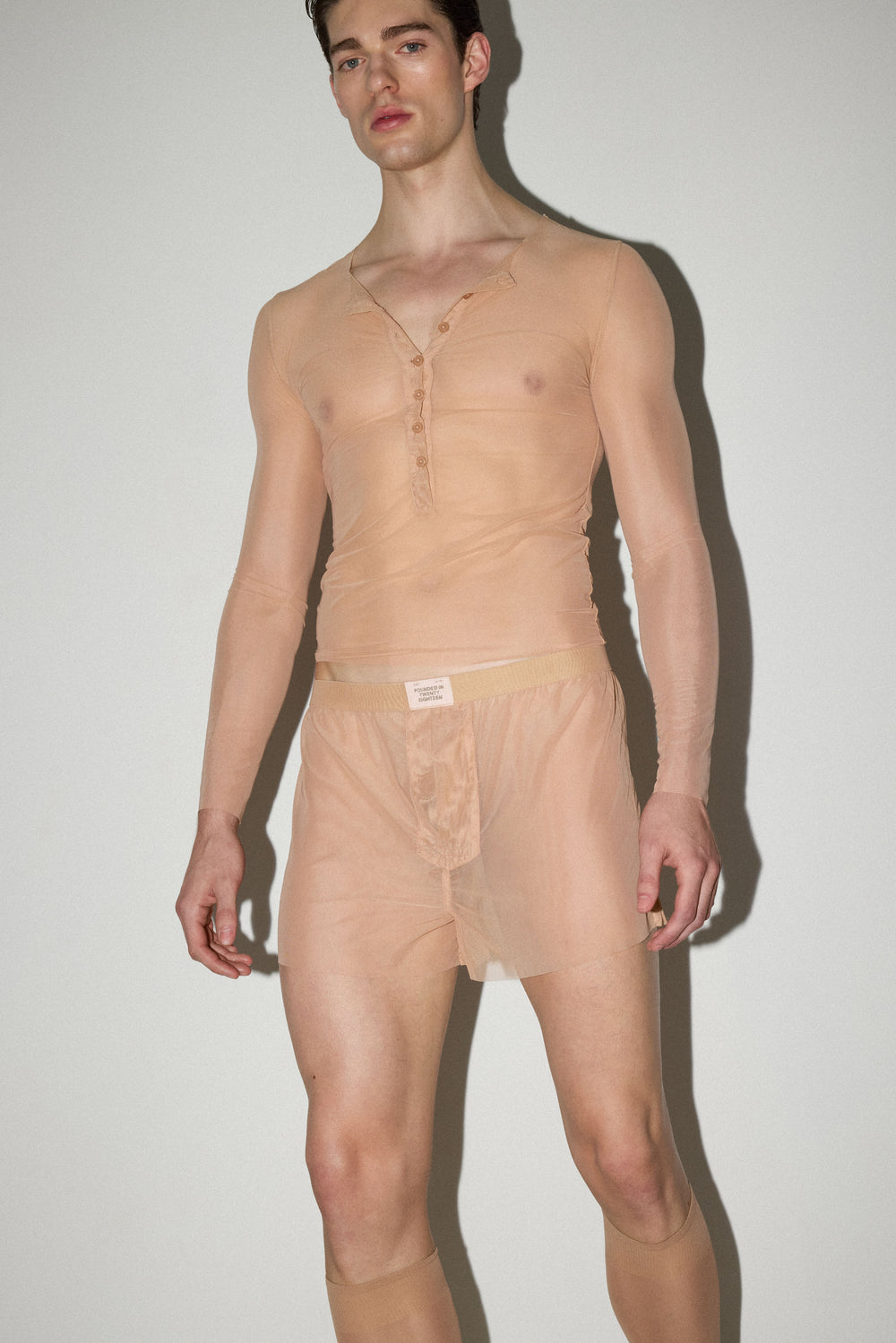 Cappuccino John Long Sleeve Henley