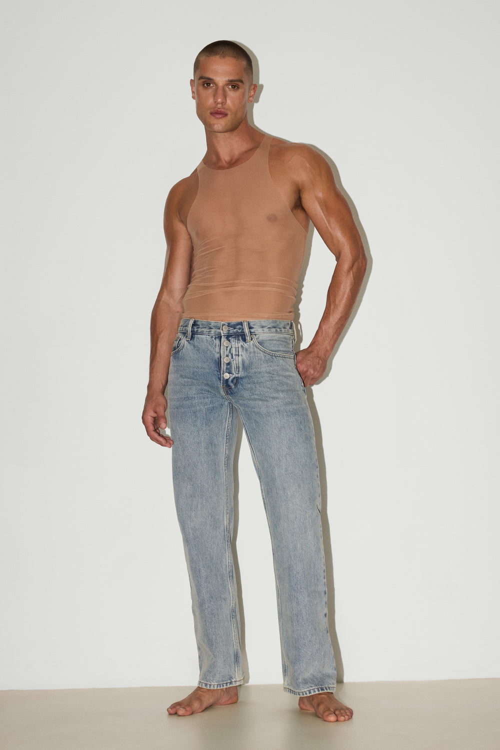Denim Straight Jeans