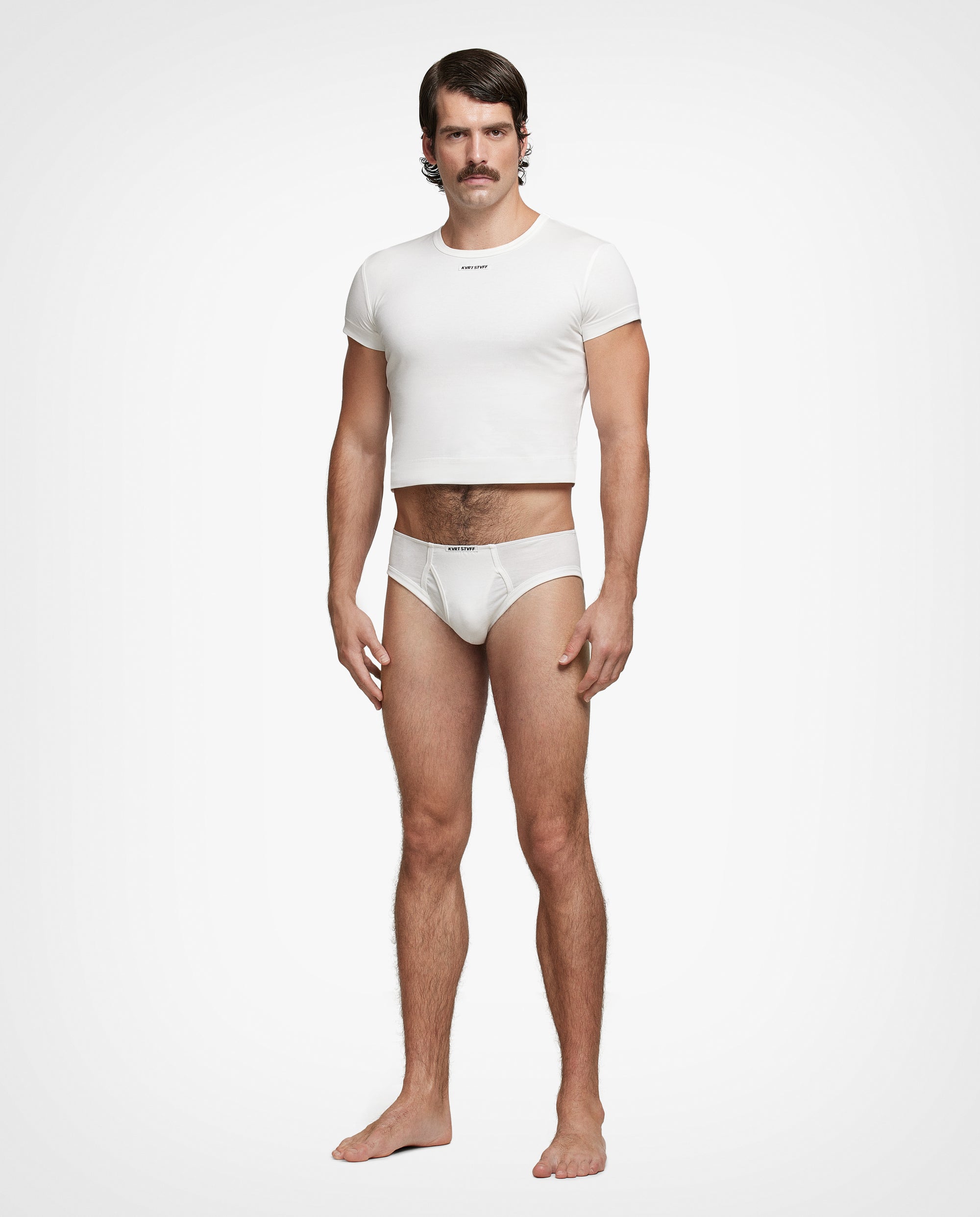 2 Pack Off-White Unfinished Classic Brief