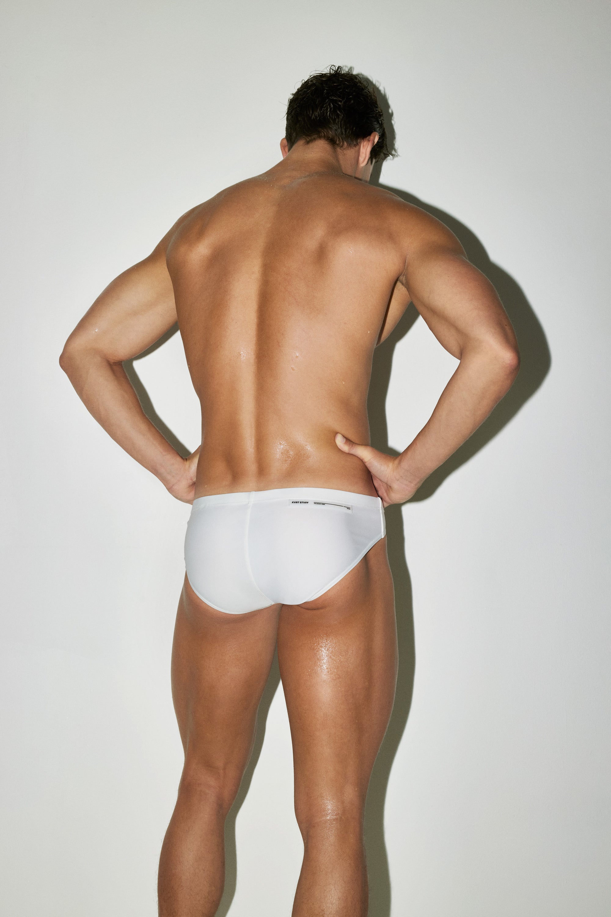 White Core Swim Brief