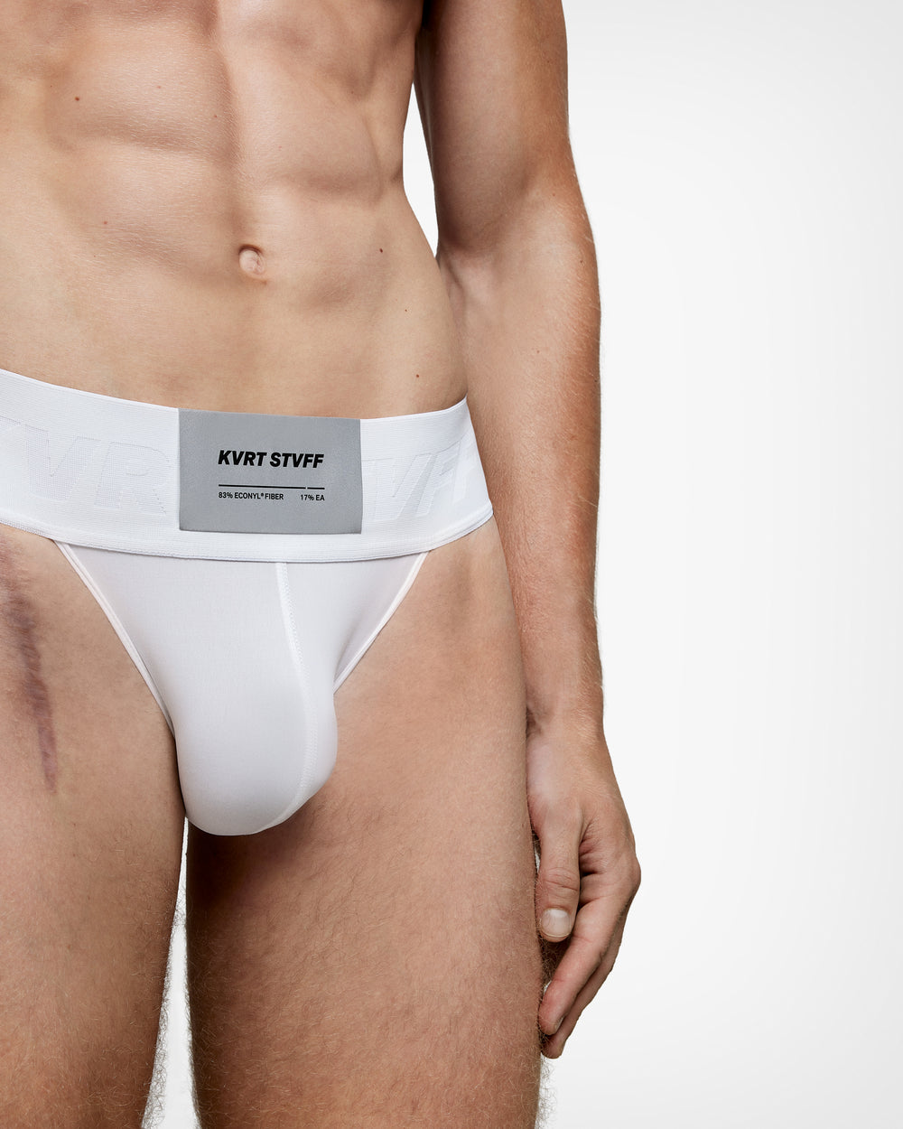 White Macro Jockstrap