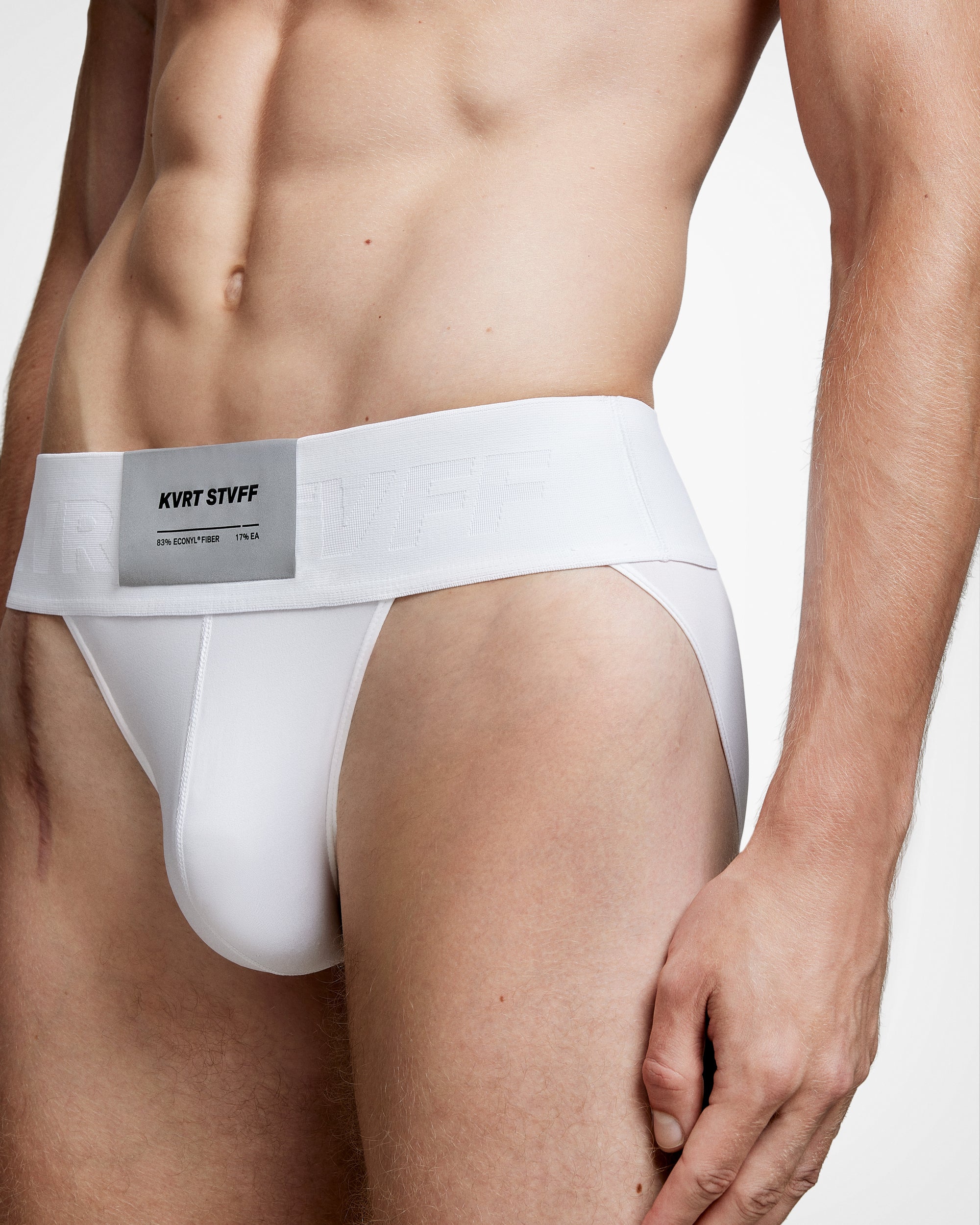 White Macro Sport Brief