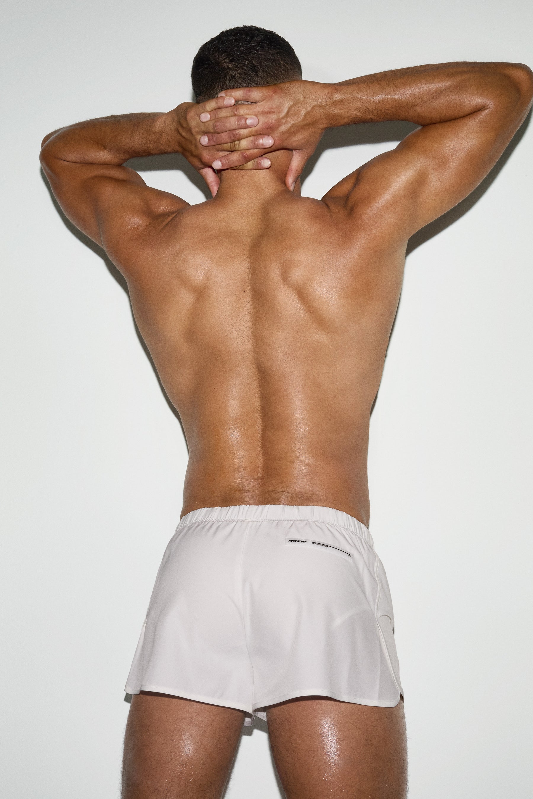 White Core Swim Shorts
