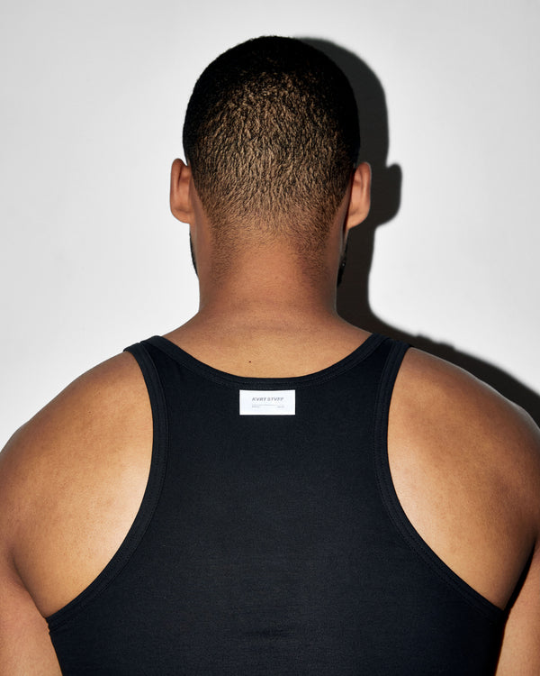 Black KVRT Cotton Tank Top