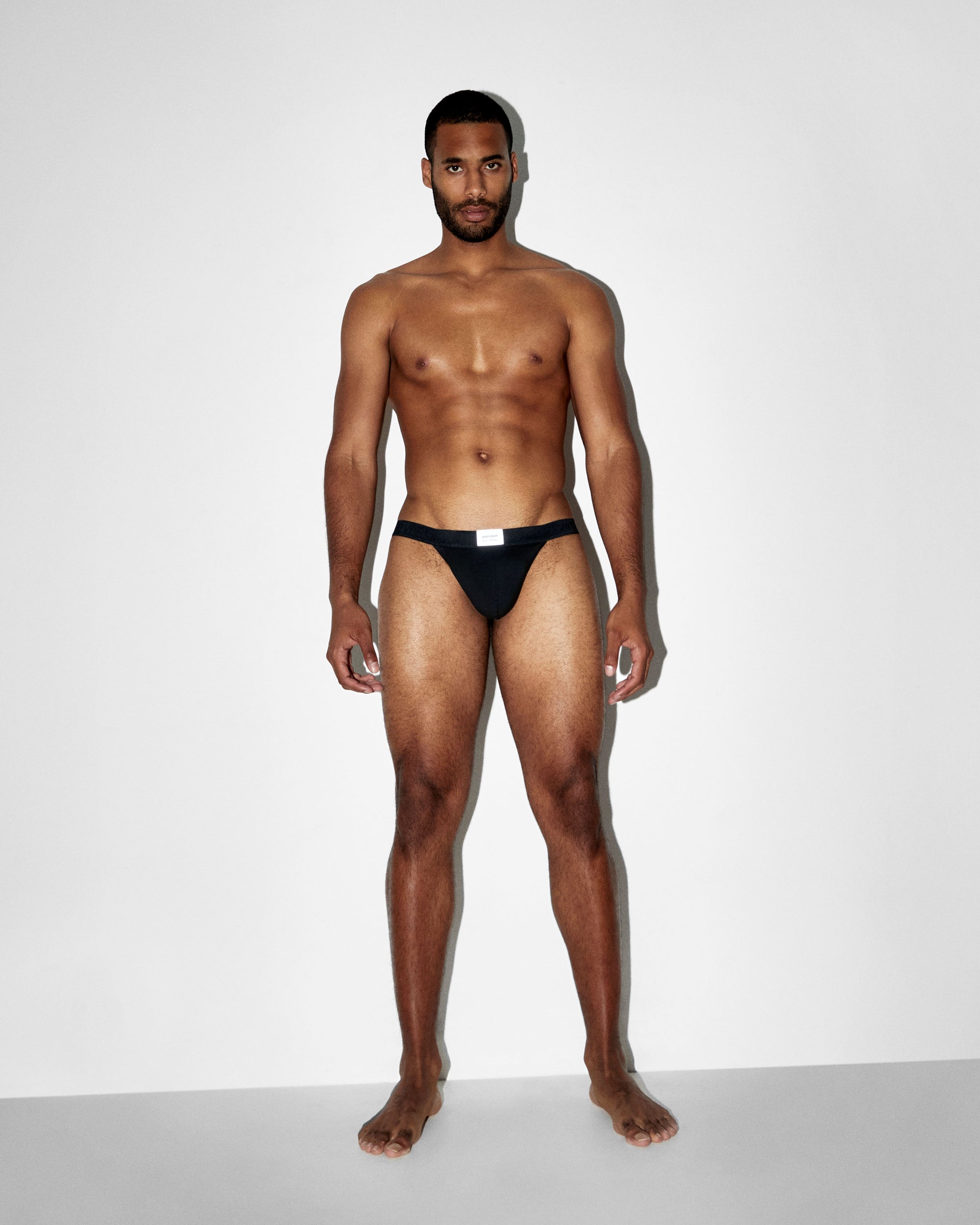 Black KVRT Cotton Thong