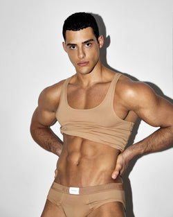 2 Pack Latte KVRT Cotton Tank Top