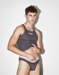 Slate Chad Crop Top