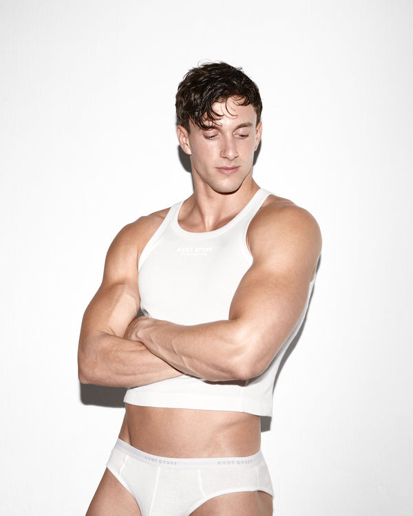 White Chad Crop Top