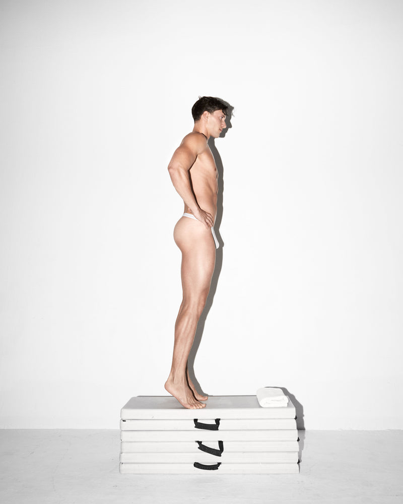 White Chad Thong